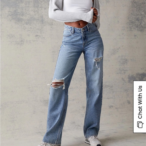 Pacsun V Deep 90s Boyfriend Distressed Jeans - Picture 2 of 6